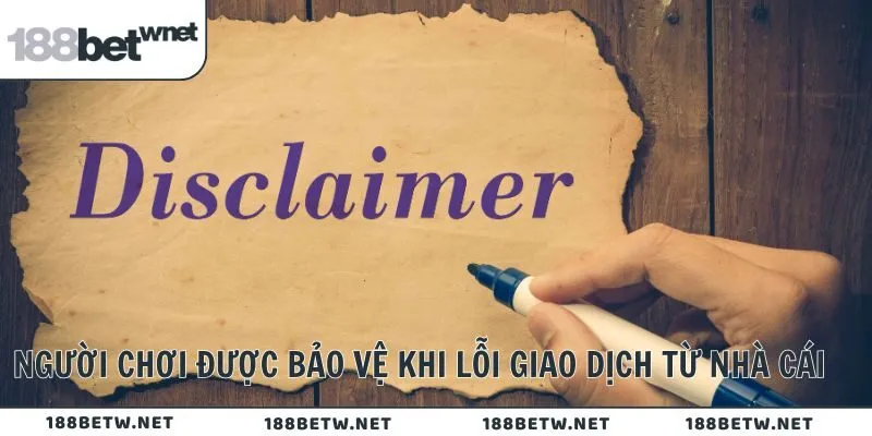 Người chơi được bảo vệ khi lỗi giao dịch từ nhà cái