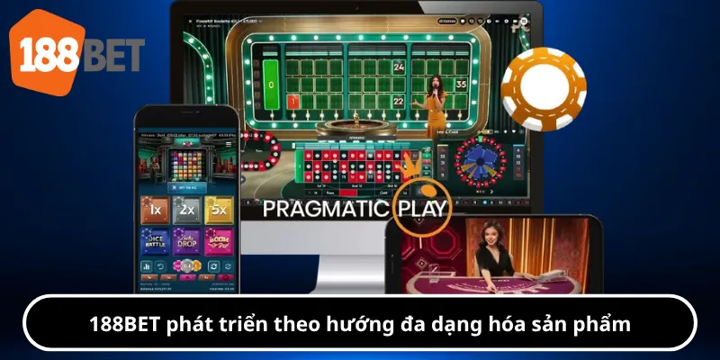 188BET là phát triển nền tảng theo hướng đa dạng hóa sản phẩm